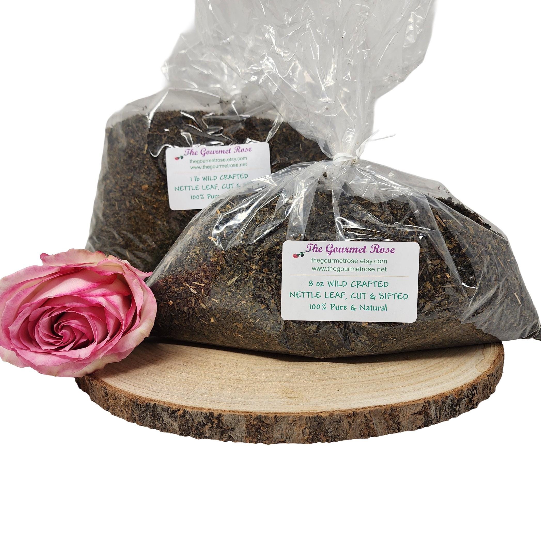 1 lb ORGANIC NETTLE CERTIFIED Tea Leaf Kosher Dried Dry Cut Loose Stinging Wild UsA Grown Herbs Herbal Supplement Bulk Wholesale 8 or 16 oz