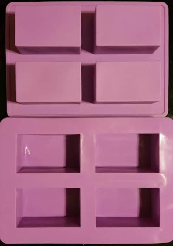 Silicone 4-Bar Rectangle Soap Mold