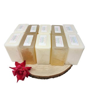 10 lb SOAP BASE SAMPLER Variety Pack Premade Melt And Pour Goats Milk Shea Butter White Clear Olive Oil Glycerin All Natural Wholesale Bulk