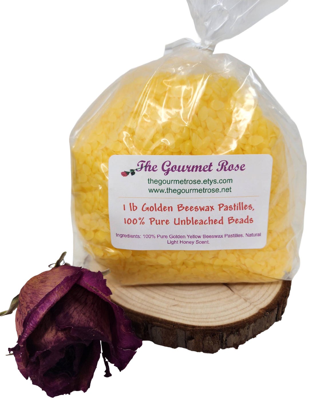 1 Lb GOLDEN YELLOW BEESWAX Gold Pastilles Bees Bee Wax Beads Premium ...