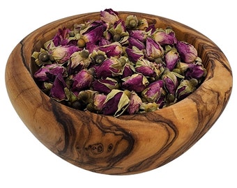 8 oz ORGANIC ROSE BUDS Purple Whole Tiny Miniature Bud Beauty Youth Tea Boutons Rosebuds Culinary Dry Dried Flowers Sachets Bulk Wholesale