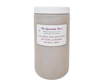 450 g EKOLOGISK PSYLLIUMFRÅL Pulver av hela lösliga fibrer Frö Icke-GMO Hälsosam kost Hög fiberhalt Tillsätt i smoothies Glutenfri Burkvolym 946 g