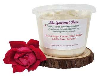 1 lb MANGO BUTTER PURE Crushed Seed Kernel Tropical Raw 100% All Natural Body Butter Lotion Cream Soap Ingredient Additive Bulk Wholesale