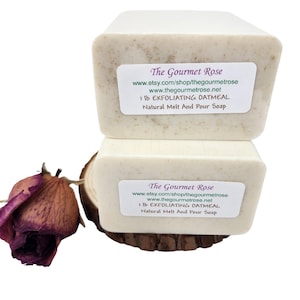 HAVERMOUT SMELT & POUR Basis voor het maken van zeep en milde exfoliërende 100% natuurlijke remedie tegen droge huid Pure glycerine Ouderwetse haverhaver 1 pound of 2 pound