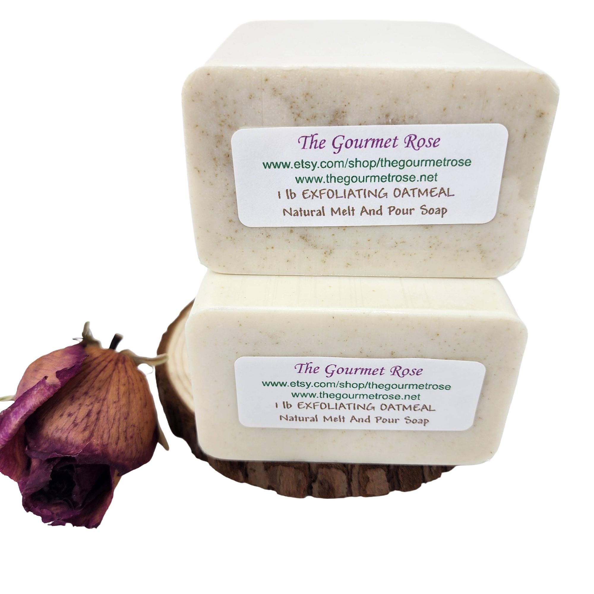 OATMEAL MELT & POUR Soap Making Base And Mild Exfoliating 100% All Natural Dry Skin Remedy Pure Glycerin Old Fashioned Oat Oats 1 lb Or 2 lb
