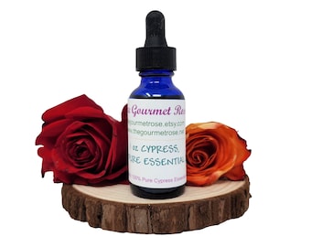 1 uncja OLEJKU ETERYCZNEGO Z CYPRYSU 100% czysty, nierozcieńczony, niekrojony, aromaterapeutyczny, do masażu, naturalny dezodorant, wiecznie zielone drzewo śródziemnomorskie