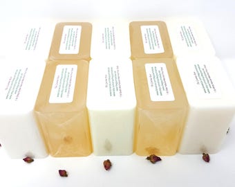 10 lb SOAP BASE SAMPLER Melt And Pour Variety Pack Goat's Milk Shea Butter White Clear Virgin Olive Oil Glycerin All Natural Wholesale Bulk