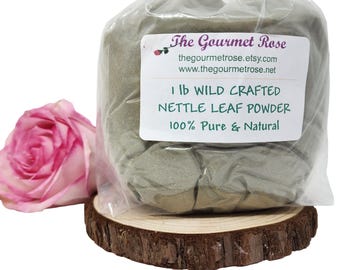 1 lb ORGANIC NETTLE LEAF Powder Tea Dried Dry Stinging Wild Crafted Certified Kosher Herbs Herbal Health Supplement Bulk Wholesale UsA 16 oz