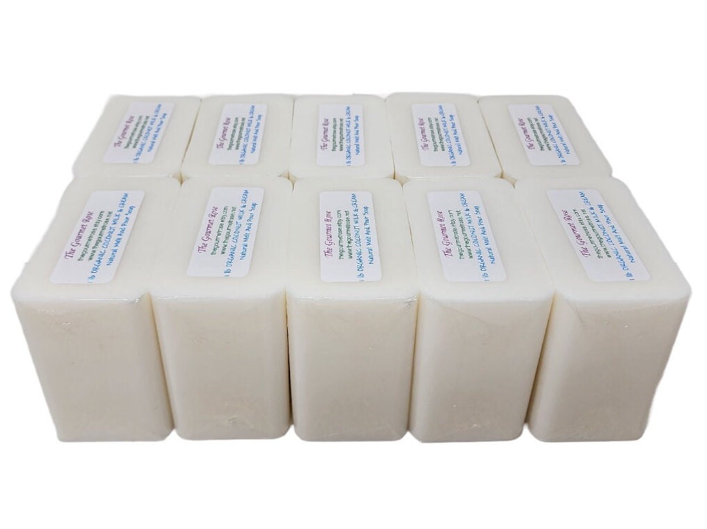 10 Lb ORGANIC COCONUT CREAM Milk Soap Melt and Pour Base Vegan