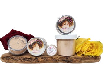 4B LIGHT CONCEALER FOUNDATION 2-In-1 Neutral Skin Tones Full Coverage Minerals Matte Natural Mineral Makeup Sample Full Size Jar Bulk Refill