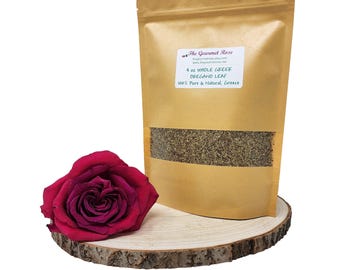 4 oz GREEK OREGANO CUT Leaf Mediterranean Greece Certified Kosher Wildcraft Dried Dry Culinary Seasoning Herb Spice Eco Biodegradable Bag