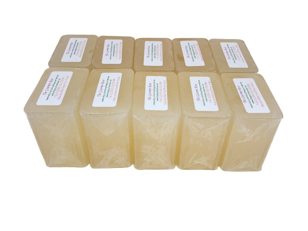 Ultra clear transparent organic glycerin melt & pour soap base 100