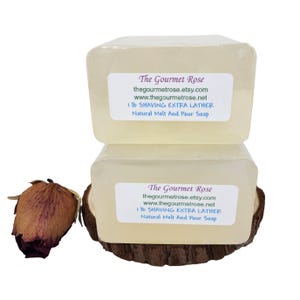 SHAVING EXTRA LATHER Melt And Pour Soap Making Base Premium Shave 100% All Natural Pure Glycerin High Bubbles Lathering Suds Sudsy 1 or 2 lb image 1