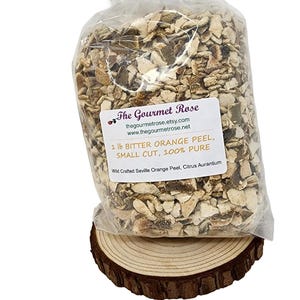 1 lb BITTER ORANGE PEEL Small Cut Zest Dried Dry Culinary Rind Cut Bitters Beer Additives Pure Food Brewing Tea Cooking Crafting Potpourri