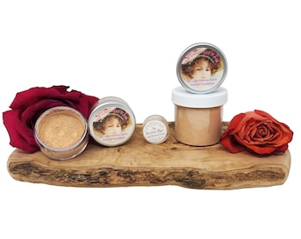 Light Medium Warm #6 Foundation Bare Light To Medium Olive Undertones Minerals Natural Matte Mineral Makeup Full Size Sample Jar Bulk Refill