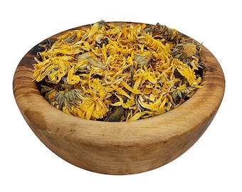 1 oz CALENDULA WHOLE FLOWERS Tea Dried Dry Loose Pot Marigold Petals Potpourri Bath Sachets Botanicals Soap Herbal Culinary Caffeine Free