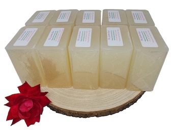 ZEER ZWEET HELDER Smelt- en gietzeep Basis Glycerine Glycerine 100 Volledig natuurlijk Groothandel Bulk, vrij van wasmiddel Geen wasmiddel Duurzaam 10 of 18 pond