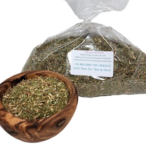 1 lb 2 lb ORGANIC BALSAM FIR Needle Dried Cut Tea Natural Home Fragrance Wreaths Potpourri Maine Tree Forest Sachet Bulk Wholesale 4 8 16 oz