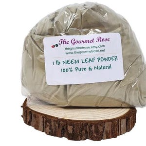 1 lb NEEM LEAF POWDER Supplement Pure Extract Tree Dried Herbal Encapsulation Culinary India Natural Soap Dye Colorant Bulk Wholesale 16 oz
