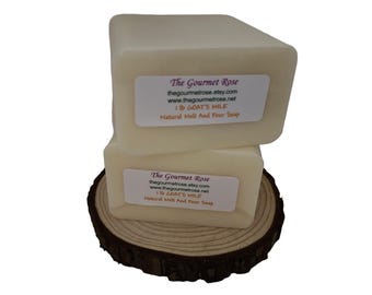 CREAMY GOAT&#39;S MILK Soap Melt and Pour Base Goat Glycerin 100% All Natural Sustainable Palm Wholesale Biodegradable Green Sulfate free 1 2 lb
