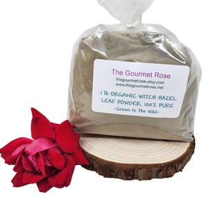1 lb ORGANIC WITCH HAZEL Leaf Powder Extract Pure Wild Grown Antioxidant Botanical Astringent Tea Face Toner Mask Skin Soap Making Hair Bulk