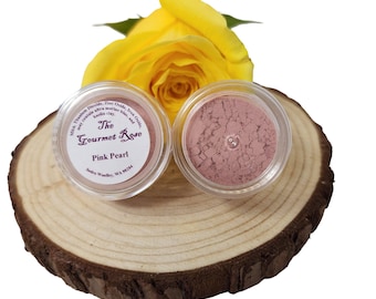PINK PEARL BLUSH Sombra de ojos Sombra de ojos Tonos de piel claros y claros Minerales Maquillaje mineral brillante 100 % natural Frasco de 10 gramos Peso de 3 gramos Tamaño