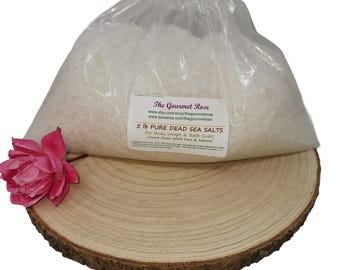 19 lb DEAD SEA SALTS Course Fine Grain Epsom Israel Pure Salt 100% Natural Bath Body Scrub Mineral Achy Muscle Soak Wholesale Bulk 5 lb