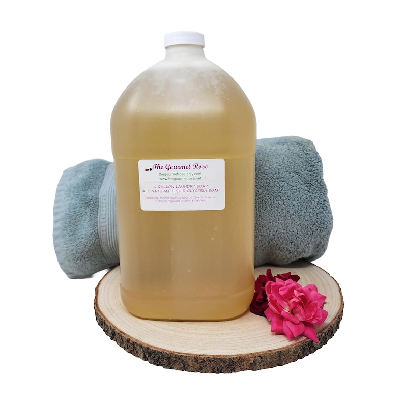 SAVON À LESSIVE NATUREL Sans détergent, glycérine biodégradable et sans parfum, gel liquide végétalien en gros, en vrac, respectueux de l'environnement, 128 brassées image 1