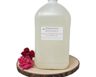 Tónico de hamamelis destilado, Hamamelis virginiana, 100% natural, para uso facial. Venta al por mayor para spa. Sin alcohol. Hidratante. 1 galón.