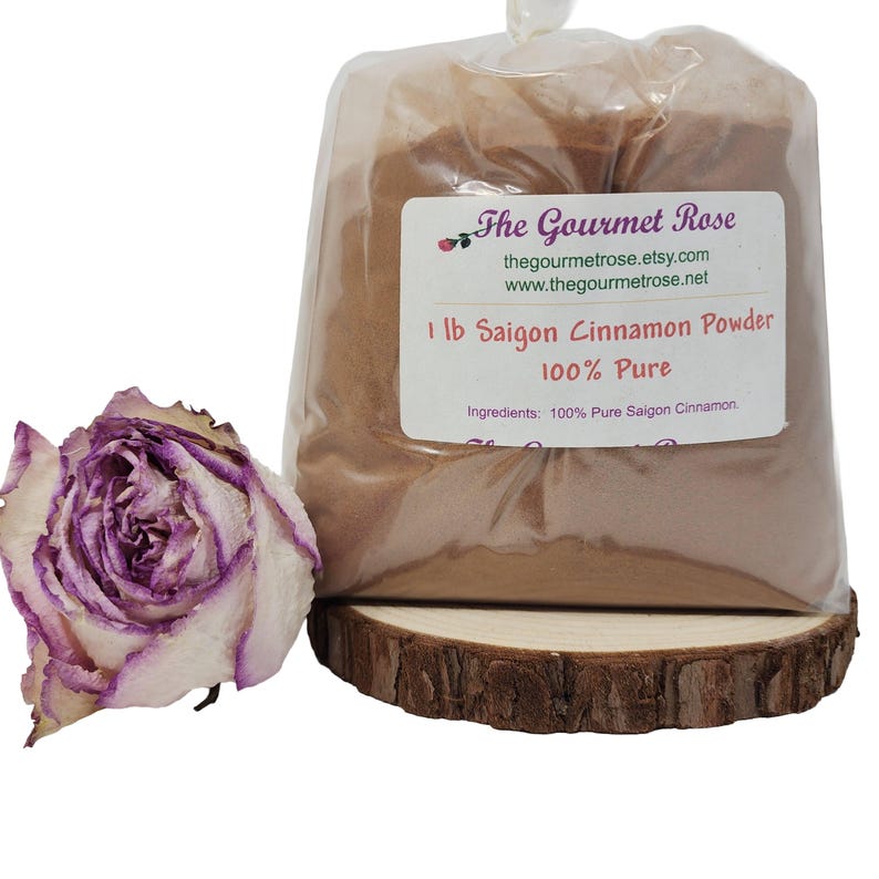 1 lb SAIGON CINNAMON POWDER 5% Oil Cinnamomum Loureiroi Vietnam Vietnamese Gourmet Baking Desserts Garnish Cooking Pho Bulk Wholesale 16 oz image 1