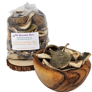 1 Pfund BITTER ORANGE SCHALE Viertel Zest Getrocknet Trocken Kulinarische Rinde Schnitt Bitter Bier Zusatzstoffe Pure Lebensmittel Brauen Tee Kochen Crafting Potpourri