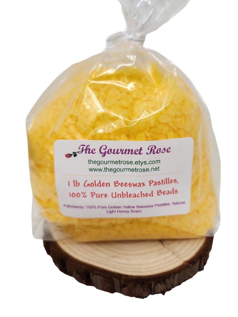 1 Lb GOLDEN YELLOW BEESWAX Gold Pastilles Bees Bee Wax Beads Premium ...