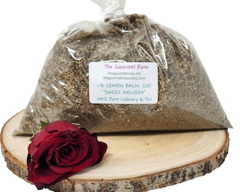 1 lb LEMON BALM TEA Dried Leaf Sweet Melissa Cut Sifted Dry Loose Calming Herb Officinalis Herbal Food Culinary Sachet Bulk Wholesale 16 oz