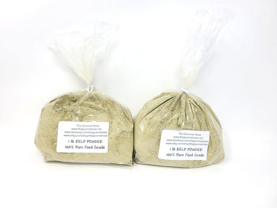 2 lb KELP POWDER ORGANIC Seaweed Food Grade Sea Weed Culinary Pure Natural DiY Face Facial Mask Bath Body Wrap Spa Mud Mineral Wholesale