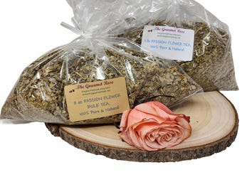 1 lb PASSION FLOWER TEA Loose Cut Sifted Certified Kosher Herbal Relaxing Herb Dried Flowers Dry Culinary Calming Bulk Wholesale 8 oz 16 oz