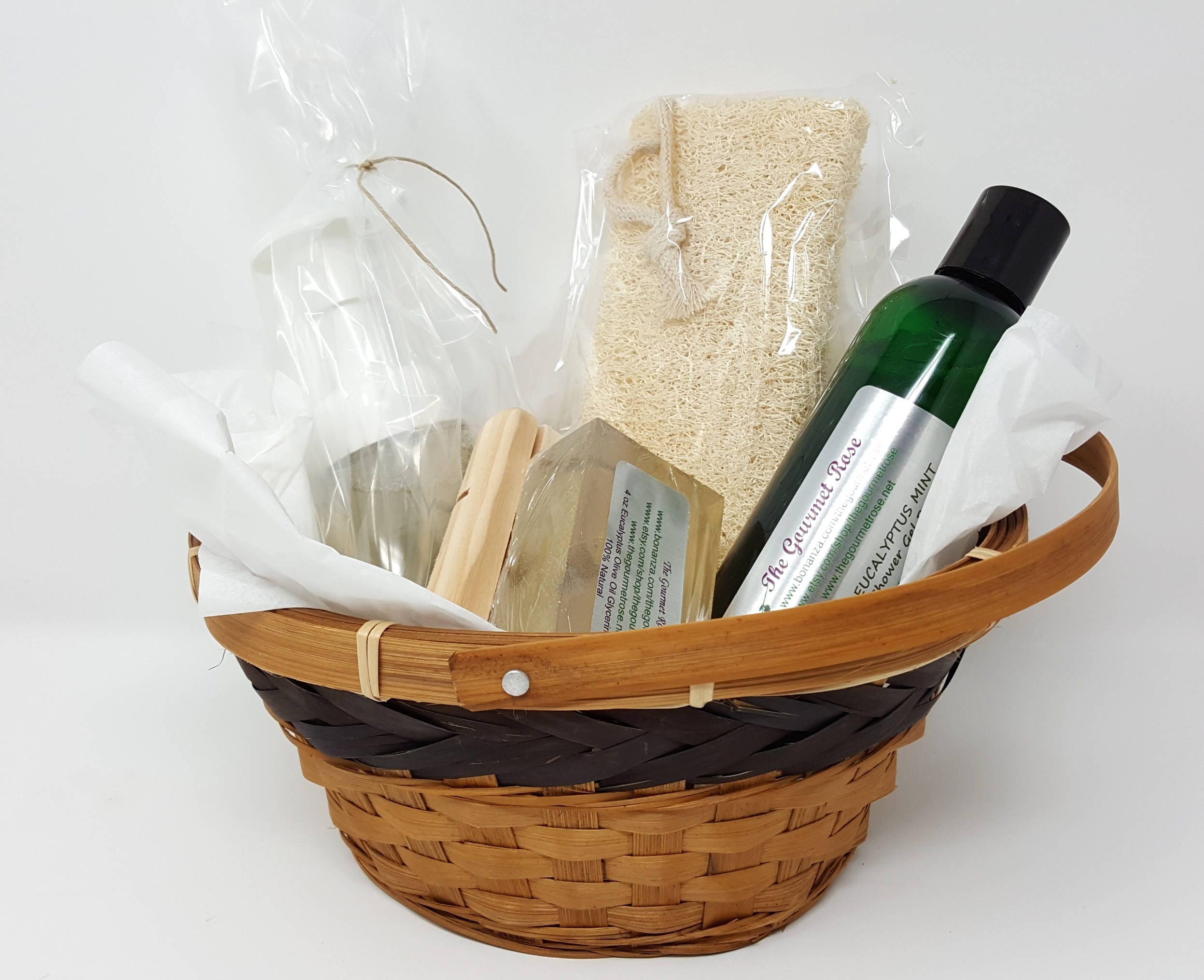 NATURAL BATH BASKET Gift Set All Natural Liquid Foaming Hand Etsy