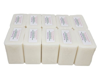 10 lb or 18 lb WHITE Melt And Pour Soap Glycerin Base Glycerine 100% All Natural Wholesale Bulk SLs FRee No Detergents Soapmaking Making