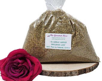 1 lb GREEK OREGANO CUT Leaf Mediterranean Greece Certified Kosher Wildcrafted Dried Dry Culinary Seasoning True Herb Spice Bulk Wholesale