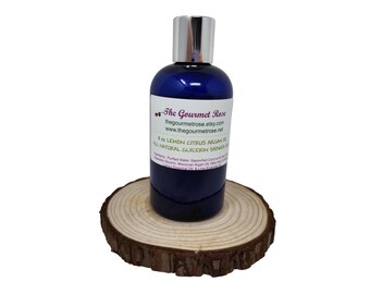 225 g argan duschkräm med citron, citrus och lime, eterisk olja, marockansk olja, lyxig duschgel, 100 % helt naturlig glycerintvål, bad, kroppsrengöring