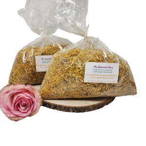 1 lb CALENDULA PETALS ONLY Edible Dried Flower Sprinkles Confetti Cake Toppers Marigold Culinary Food Grade Tea Flowers Bulk Wholesale 8 oz