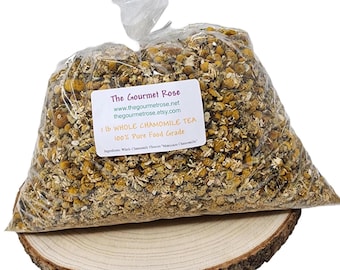 1 lb GERMAN CHAMOMILE FLOWERS Whole Tea Loose Wild Herbal Dried Dry Egyptian Egypt Flower Relaxing Potpourri Botanicals Bulk Wholesale 16 oz