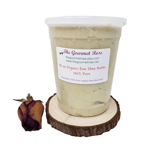 32 oz ORGANIC SHEA BUTTER Fair Trade Creamy Unrefined Raw African Pure All Natural Ivory White Body Butter Lotion Soap Cold Pressed 2 lb