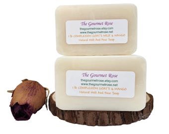 TEINT MELT POUR Seifenherstellung Basis Ziegenmilch Mangobutter 100% Natürliche Basis Sodium Laurel Sulfate Paraben Frei 1 Pfund oder 2 Pfund