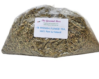 1 lb PASSION FLOWER TEA Loose Cut & Sifted Certifed Kosher Herbal Relaxing Herb Dried Flowers Dry Culinary Bulk Wholesale 8 oz 16 oz