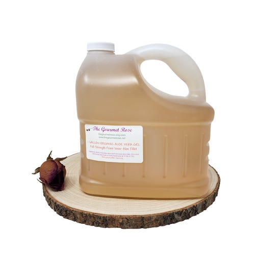 1 GALLON ORGANIC ALOE Vera Juice Edible Drink Gel Inner Filet Cold Pressed  Processed Full Strength Undiluted Skin Sunburn Wholesale Bulk - Etsy