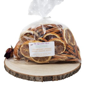 1 lb ORGANIC ORANGE SLICES Certified Kosher Dried Edible Food Grade Culinary Peel Pure Healthy Snack Wreath Tea Crafts Potpourri Simmer Pot