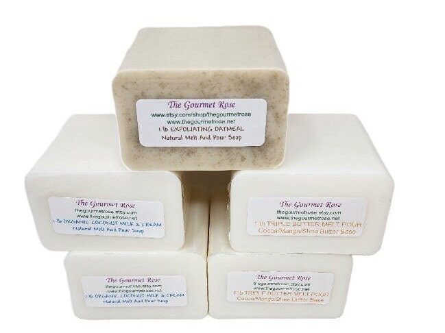 1 lb JOJOBA OIL Melt and Pour 100% Natural Soap Base - THE GOURMET