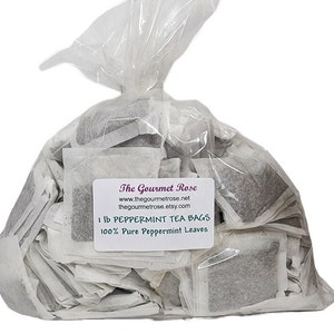 1 lb PEPPERMINT TEA BAGS Dried Leaf Leaves Herb Herbal Mint Mentha Piperita Folia Culinary Bath Sachets Soaps Herbs Bulk Wholesale 8oz 16 oz