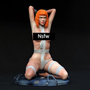 Leeloo 12K Resin Model Kit – Futuristic Heroine Figurine – Bold and Dynamic – High-Quality Collectible – Unpainted or Handmade Paint