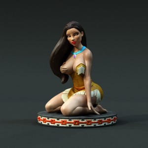 Wild Spirit Girl 12K Resin Model Kit – NSFW Fantasy Beauty – Customizable High-Quality Figurine